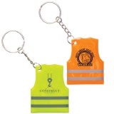 Reflective Safety Vest Keytag